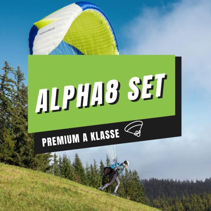 Gleitschirm Set Alpha8 - Premium A Klasse